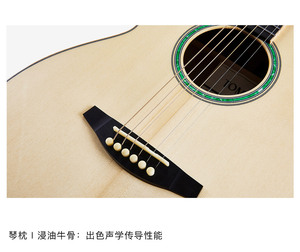TOM NA3-OM Boîte électrique 40 pouces Guitare simple complète 15 ans et plus Panneau <span class=keywords><strong>en</strong></span> épicéa adirondack Baril OM Scène complète jouant de la guitare folk - Product Image 4