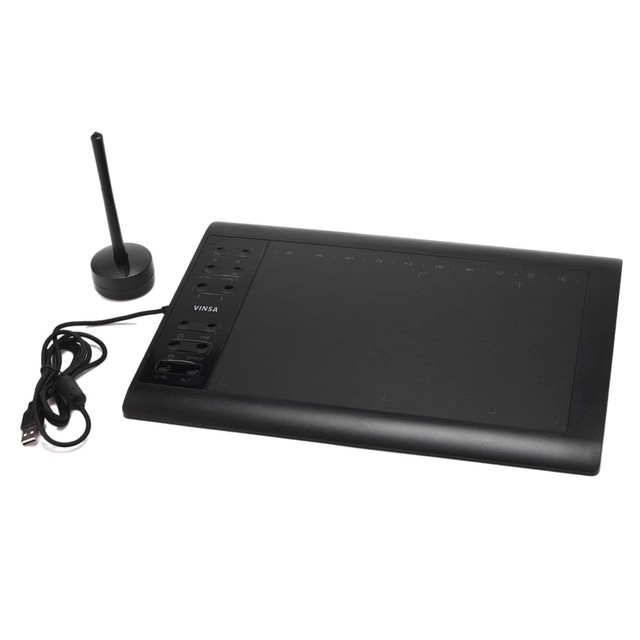 Hot Selling Vinsa Professional Design 8192 Levels Electronic Battery Free Digital Pen Handwriting Drawing Graphic Tablet