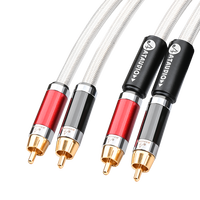 Câble d'interconnexion Rca de qualité Audio de voiture 2rca à 2rca