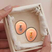 2025 Offre Spéciale faux ventre Piercing Zircon arc nombril Piercing bijoux Non Piercing corps bijoux mode faux Piercing
