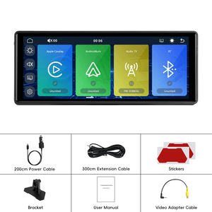 จอภาพติดรถยนต์ Podofo ขนาด 10.26 นิ้ว แบบพกพา รองรับ Wireless Carplay/Android Auto เชื่อมต่อ AirPlay, Android Cast, ฟังเพลงผ่านบลูทูธ ผู้ผลิต OEM/ODM - Product Image 6