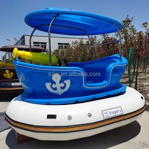2024 neueste cartoon elektrisch betriebene piratenboot fiberglas angel-schnellboot grill schwäne-boot aufblasbares schwimmbecken handremmen