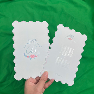 Custom Irregular Edge UV Business Cards - Wedding Invitation Cards with Scalloped Edge & Gift Brands - Product Image 5