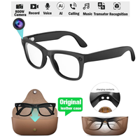Lunettes Intelligentes AI Mt5 de Style Marque Haut de Gamme, Fournisseur Vérifié, Photochromiques IPX-5, Caméra 8MP avec Boîtier de Charge