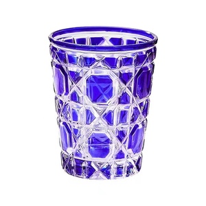 Tazza di vetro di acqua tagliata a mano di moda a quadri di colore europeo - Product Image 4