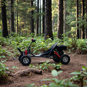 גז קטן מחוץ לכביש karts למבוגרים עם מנוע 90cc ו 10 גלגלי אינץ '-מכונית קרטינג - Product Image 4