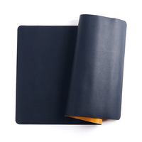 En stock tapis de souris antidérapant tapis de bureau pour ordinateur portable pliable en cuir Pu