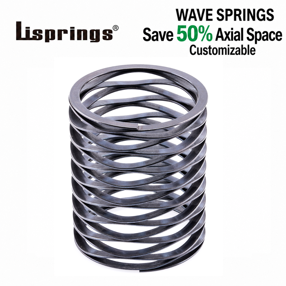 Steel Flat Wire Multi-Turn Wave Springs Axial Space Saving for ...
