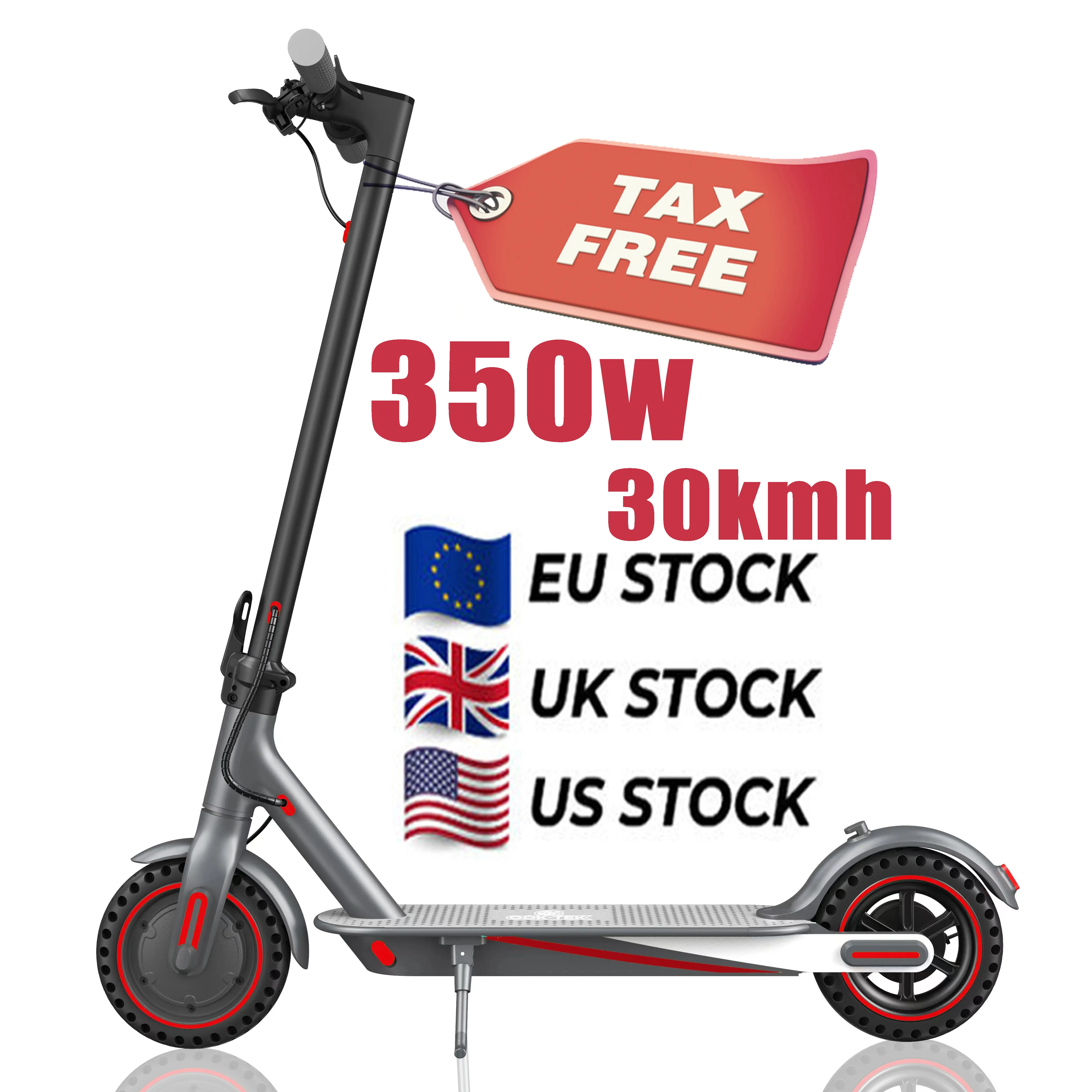 2024 New EU US Stock Free Dropshiping 36V 15AH 10" 500W Motor Folding Electric Scooter E Scooters with APP