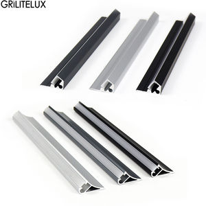 Perfil de Aluminio con Barra Oblicua de 45 Grados, Lámpara LED Empotrada Oculta, Difusor de Luz para Gabinetes y Estantes - Product Image 2