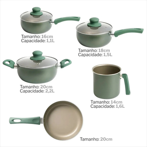 Modern <b>Ceramic</b> Marble Coated Pot <b>Pan</b> Glass Lids Bakelite Handles Non-Stick 6-Piece Aluminum Cookware Set Induction Compatible - Product Image 2