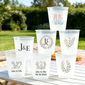 Gobelet en plastique jetable personnalisé avec logo pour boissons froides et chaudes 350 ml, gobelet en PP injecté jetable 700 ml, gobelets en plastique pour bubble tea, banquet - Product Image 1
