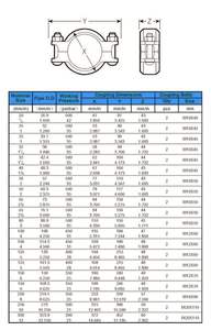 Raccords à rainures, ACOPLE FLEXIBLE RANURADO ACERO INOX. a 351 <span class=keywords><strong>316</strong></span> (CF8M) 2 pouces EMPAQ : EPDM PERNERIA : INOX. <span class=keywords><strong>316</strong></span> - Product Image 6