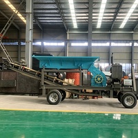 Concasseur à marteaux mobile haute efficacité pour carrière, équipement de concassage à marteaux mobile pour minerai de fer, concasseur à marteaux mobile pour bauxite