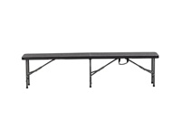Table pliante en plastique imitation bois de 5 pieds pliable en deux