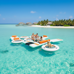 Plataforma Flotante Inflable, Isla Flotante, Plataforma Flotante para Agua, Isla <span class=keywords><strong>de</strong></span> Ocio para Vacaciones, Plataforma para Piscina, Plataforma para Yate, Colchoneta Inflable - Product Image 1