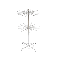 Support d'accessoires de table en acier chromé portable pour l'entreposage et les fournitures de supermarché