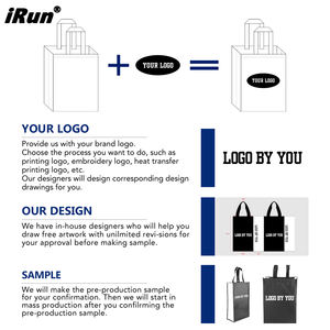 IRun logotipo impreso personalizado Tema de <span class=keywords><strong>tenis</strong></span> <span class=keywords><strong>mujer</strong></span> bolso de mano de <span class=keywords><strong>tenis</strong></span> bolso de mano grande de gran tamaño Casual lienzo deportivo bolsa de almacenamiento - Product Image 4