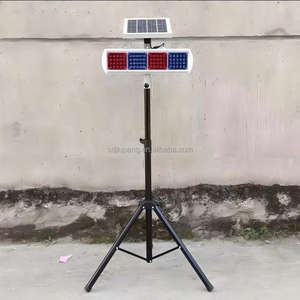 ไฟแฟลชพลังงานแสงอาทิตย์ ตัวเรือนอะลูมิเนียม ไฟ LED กำลังสูง ความเข้มสูง สะท้อนแสงแบบปริซึม  เคลือบ PVC สำหรับเตือนการจราจร กระพริบในเวลากลางคืน - Product Image 5