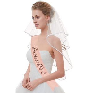 Costume pour enterrement de vie de jeune fille, couleur or rose, ballon en poudre d'or, bandoulière, voile de mariée, Offre Spéciale - Product Image 3