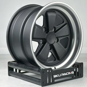 Bku 3피스 휠 5x130 포지드 17-21인치 림 포르쉐 964 965 944 911 930 993 <span class=keywords><strong>RUF</strong></span>용 커스텀 콘케이브 딥디쉬 알로이 휠 - Product Image 3