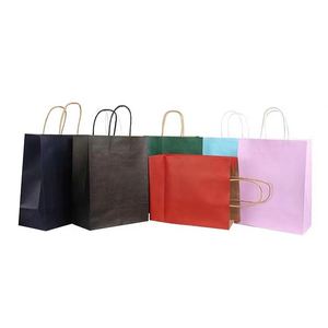 Custom Printed Kraft Gift Shopping Paper <b>Bag</b> White Brown with Handles-for <b>Pizza</b> Milk Sushi Jelly Salad Etc. - Product Image 3