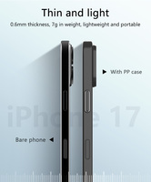 Coque super fine en PP mat de 0.5mm pour iPhone 17 Pro 17 Air 17 Pro Max Découpes précises Design minimaliste pour iPhone 17 Coque fine