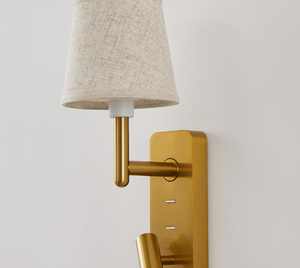 Moderno LED <span class=keywords><strong>parete</strong></span> interna <span class=keywords><strong>da</strong></span> <span class=keywords><strong>parete</strong></span> con paralume in tessuto regolabile USB lampada <span class=keywords><strong>da</strong></span> <span class=keywords><strong>parete</strong></span> comodino per camera <span class=keywords><strong>da</strong></span> letto Hotel lettura - Product Image 2