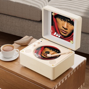 Grensoverschrijdende buitenlandse handel SPEAK M525i Retro <span class=keywords><strong>CD</strong></span>-speler <span class=keywords><strong>Radio</strong></span> Houten ontwerp Creatieve disc-speler in albumstijl Afstandsbediening Draagbaar - Product Image 4