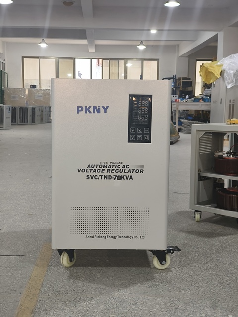 Single Phase Ac Automatic Voltage Regulator 50kva 70kva High Precision Voltage Stabilizer Servo 50/60hz >98% Efficiency 2-year