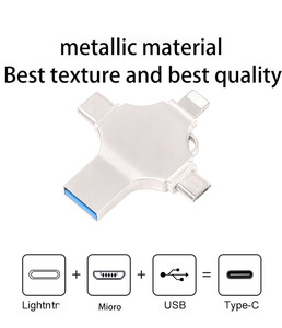 4-in-1 USBフラッシュドライブメタル64GB OTG USB <span class=keywords><strong>2</strong></span>.0 3.0 UディスクUSB Cスティック8GB〜256GBメモリ32GB 16GB - Product Image 2