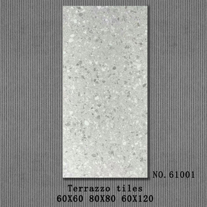 Design italien 60x60 Surface mate Carreaux de sol en céramique à motif terrazzo Antidérapant Nouveaux matériaux de construction modernes Liquidation bon marché - Product Image 2