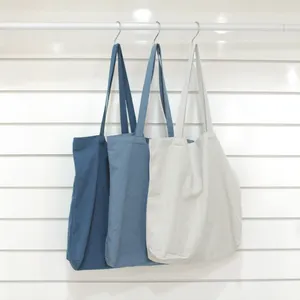 Bán Buôn Giá Rẻ Thân Thiện Với Môi Lớn Hữu Cơ Xử Lý 100% Cotton Túi Tote Tùy Chỉnh Tái Sử Dụng Túi Mua Sắm Với Logo