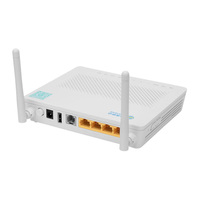 Fibra de módem se GPON ONU HS8545M 1GE + 3FE LAN + 2,4G WIFI 2dbi WIFI ONU GEPON ONU XPON ONT para FTTH