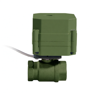 วาล์วบอลไฟฟ้าแบบมีมอเตอร์ ขนาด 1/2 นิ้ว 3 ทาง แบบ L พอร์ต 24V DC CR2 2 สาย พร้อมระบบคืนตำแหน่งอัตโนมัติ วาล์วควบคุมการไหลของน้ำไฟฟ้า ทำจากทองเหลือง - Product Image 6