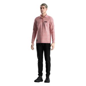 เสื้อโปโลแขนยาวสีขาวแบบแห้งเร็วพร้อมซิปด้านหน้า ดีไซน์เสื้อเชิ้ตทางการล่าสุดสำหรับผู้ชาย คอตั้ง - Product Image 5