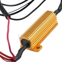Resistencia de Carga LED de 50W y 6 Ohmios con Carcasa de Aluminio, Estilo OEM, para Señales de Giro LED, Señal Estable, Alta Eficiencia, Arnés de Cableado