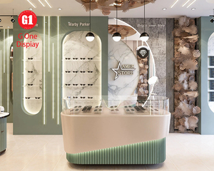 Vitrine à bijoux en verre de luxe personnalisée, vitrine de haute qualité avec éclairage LED pour la conception de magasins de bijoux - Product Image 5