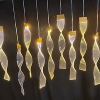 Beaux accessoires de mariage lustre décoratif lustre acrylique lumières décoratives de mariage