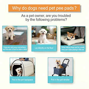 Tapis d'apprentissage jetables imperméables en fibre PE pour chiens et chats, haute absorption, sous-matelas, emballage personnalisé OEM - Product Image 6