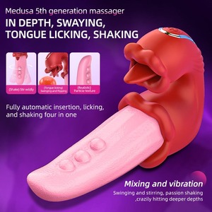 Hot Sale 4-in-1 Tongue Licking <b>Vibrator</b> Clitoral Stimulator 10 Frequencies 100% Waterproof Built-in Battery Female Masturbation - Product Image 4