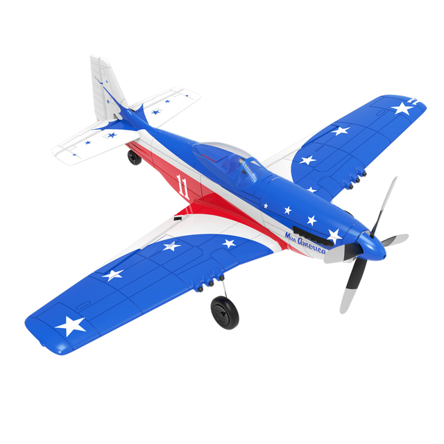 P51 Electronic RC Plane with Gyro Stabilizer and 400mm Wingspan Electric Outdoor Foam Plane Radio Control Toy