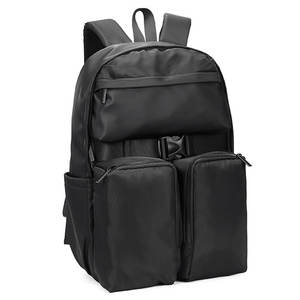 Sac à dos d'école décontracté noir imperméable personnalisé avec port USB, sac à dos pour ordinateur portable, sac d'affaires pour ordinateur portable - Product Image 3