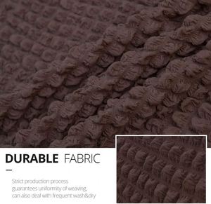 Wholesale Custom Color Modern Style <b>Sofa</b> Slipcover Elastic <b>Stretch</b> Fabric 94% Polyester 6% Spandex Solid Pattern Skirt Included - Product Image 4