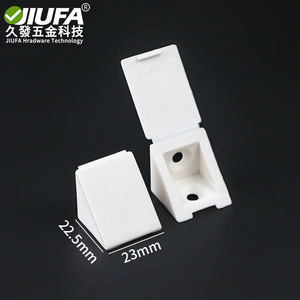 Support d'angle en plastique Jiufa 42x20mm, moulage monobloc pour support d'étagère de meuble - Product Image 2