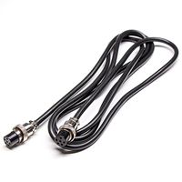 Connecteur GX16 10 broches, double extrémité, femelle, droit, pour câble d'aviation circulaire avec rallonge 1M