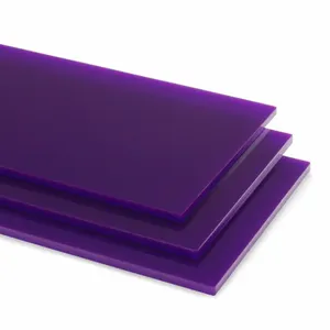 Màu tím nhựa tấm acrylic rắn đục hoặc màu tím màu acrylic PMMA plexiglass perspex lucite tấm bảng điều khiển