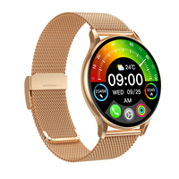 Smartwatch Moderno con Schermo AMOLED HD a Colori da 1,32 Pollici, Compatibile con Android, Rilevamento Ossigeno e Pressione Sanguigna, Orologio Intelligente per Donne