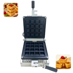 Gaufrier commercial rotatif 220V/50Hz pour gaufres de Liège, avec plaques interchangeables personnalisables - Product Image 3