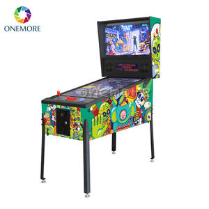 เครื่องเล่นเกมพินบอลเสมือนจริง <span class=keywords><strong>Onemore</strong></span> Arcade 1 ผู้เล่น ขนาด 43 นิ้ว พร้อมแทร็กบอล LED 3 นิ้ว เครื่องเล่นเกมพินบอลแบบอาร์เคด 2 in 1 รวมเกมวิดีโอ 7000+ เกม - Product Image 2